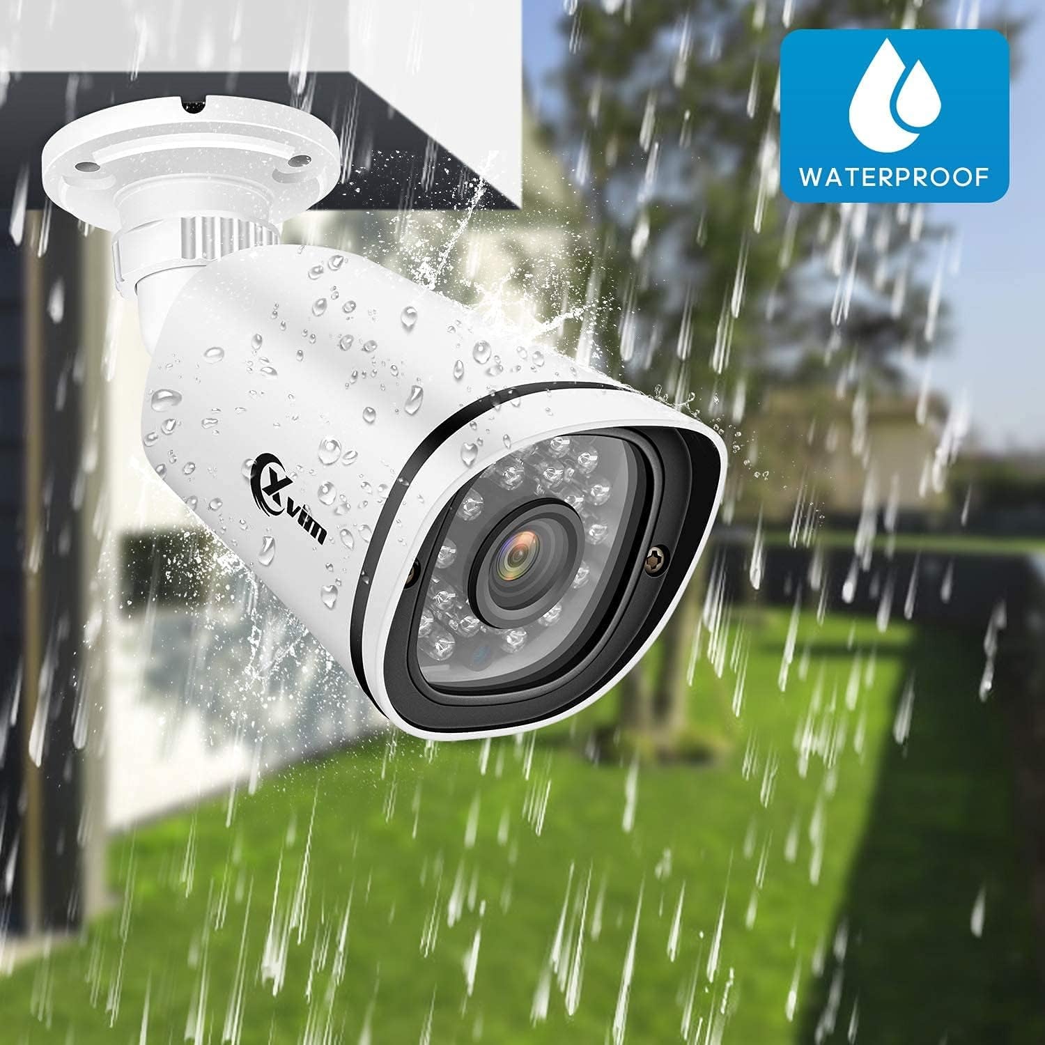 H.265 2MP + 4CH 1080P HD DVR Security Cameras Wireless Indoor Outdoor with 1TB Hdd,Camera Needs to Be Plugged in 4PCS 1080P Wireless Cameras ,Waterproof Security Camera System,100Ft Night Vision,Easy Remote Access