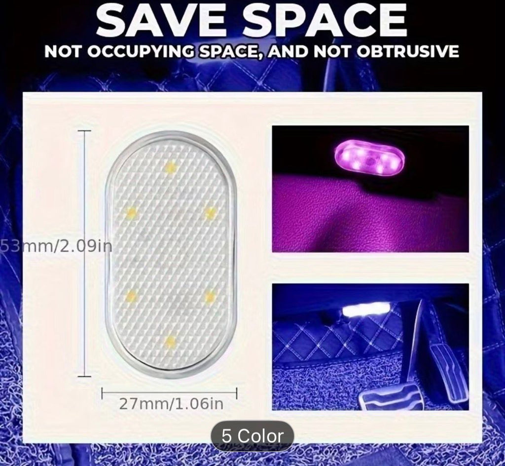 Led tactil recargable para interior de coches